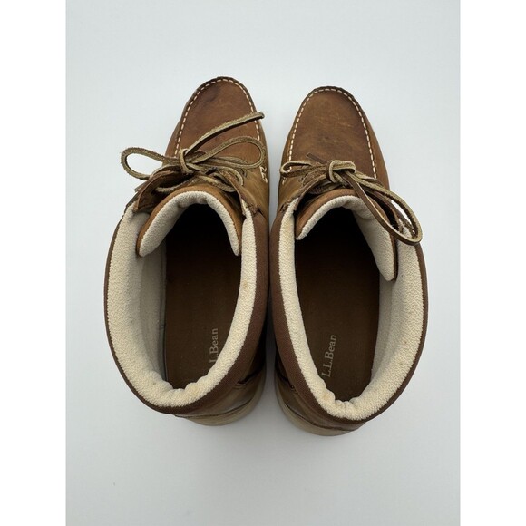 LL Bean Men’s Chukka Boots Moc Toe Brown Comfort Shoes Casual 14 Medium